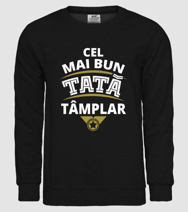 Cel mai bun tată tâmplar model negru pe tricou