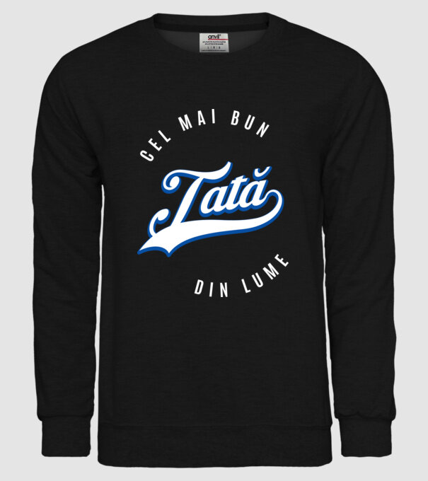 Cel mai bun TATĂ din lume model negru pe tricou