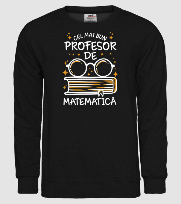 Cel mai profesor matematică model negru pe tricou