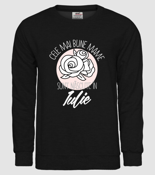 Cele mai bune mame sunt născute în Iulie model negru pe tricou