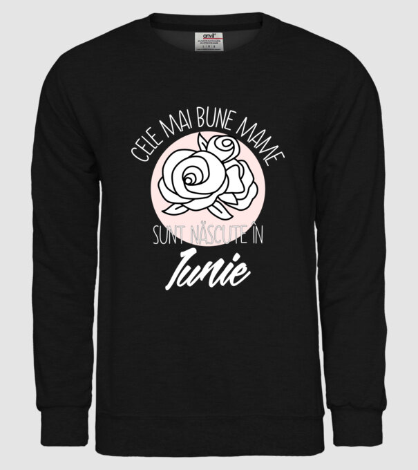 Cele mai bune mame sunt născute în Iunie model negru pe tricou