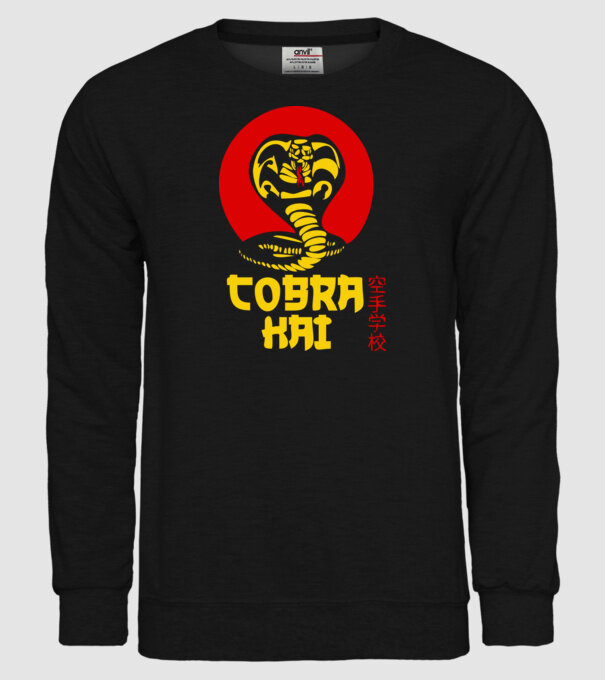 cobra kai japan logo model negru pe tricou