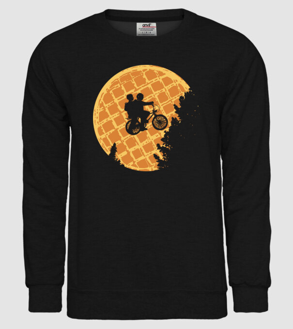 cookie moon stranger things model negru pe tricou