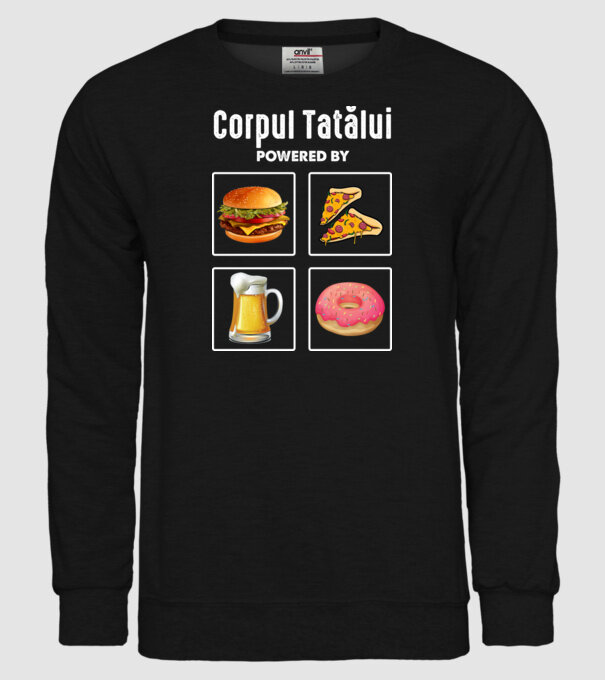 Corpul Tatălui model negru pe tricou