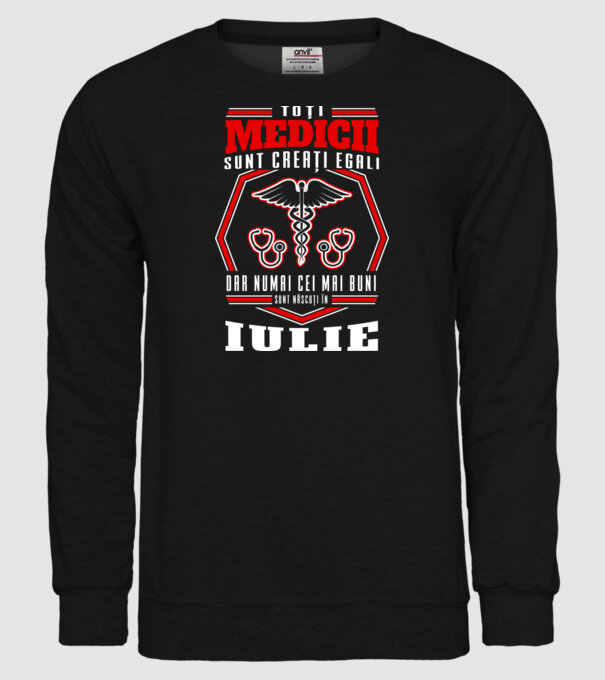 Toți Medicii sunt Creati egali iulie model negru pe tricou