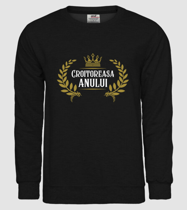 Croitoreasa anului model negru pe tricou