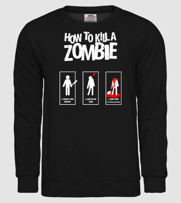 Cum să omorăm zombi model negru pe tricou