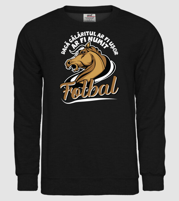 dacă călăritul ar fi ușor ar fi numit fotbal model negru pe tricou