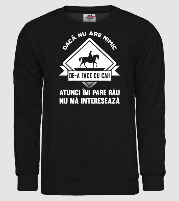 dacă nu are nimic de-a face cu caii, atunci îmi pare rău, nu mă interesează model negru pe tricou