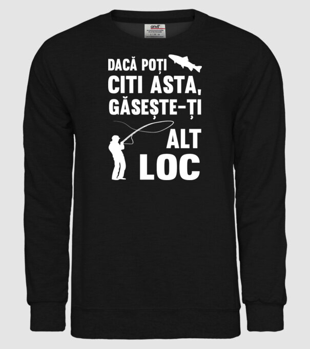 Dacă poți citi asta, găsește-ți alt loc model negru pe tricou