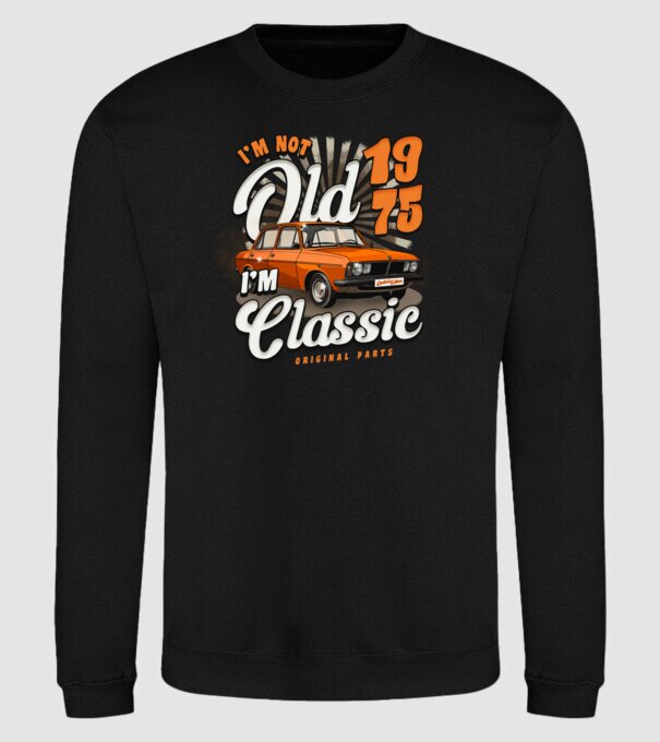 DACIA 1975 model negru pe tricou