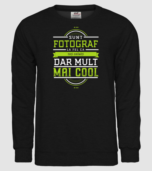 sunt fotograf, la fel ca toți ceilalți, dar mult mai cool model negru pe tricou