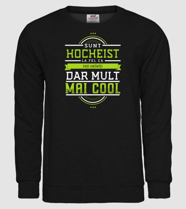 sunt hocheist, la fel ca toți ceilalți, dar mult mai cool model negru pe tricou