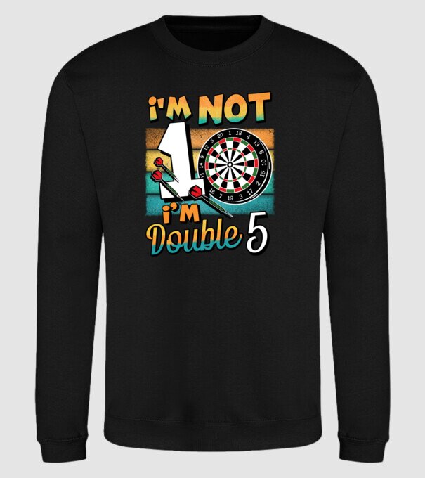 Darts Birthday 10 years old model negru pe tricou