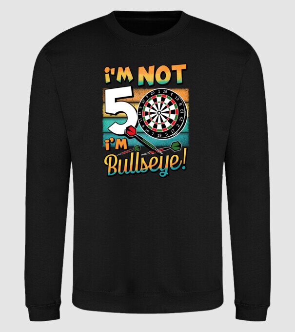 Darts Birthday 50 years old model negru pe tricou
