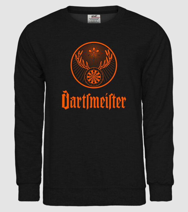 Dartsmeister Dark model negru pe tricou