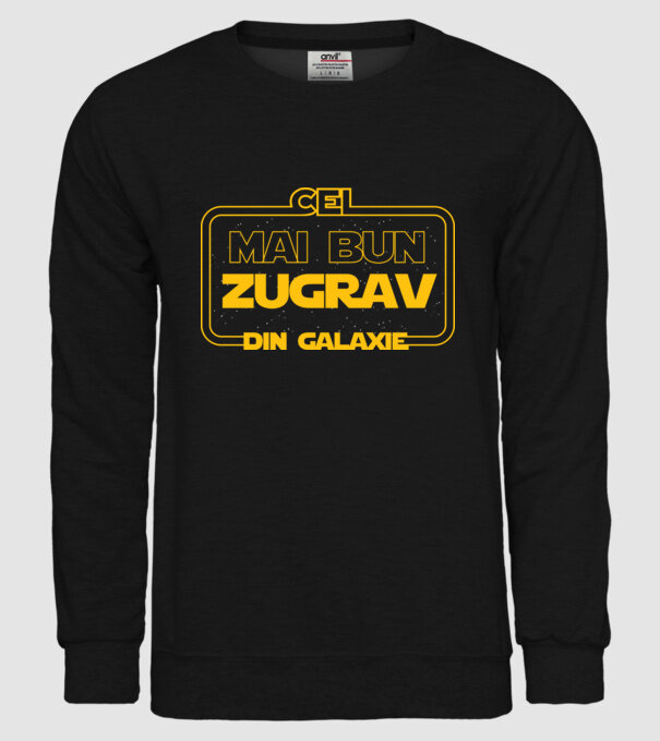 Cel mai bun zugrav din galaxie model negru pe tricou