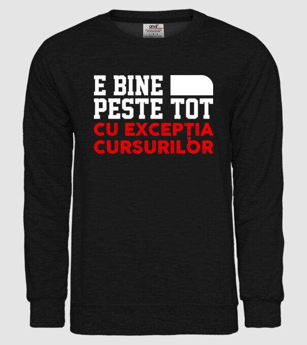 e bine peste tot, cu excepția cursurilor D1104825 model negru pe tricou