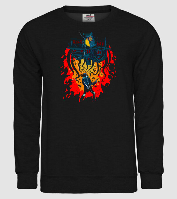 eddie munson guitar model negru pe tricou