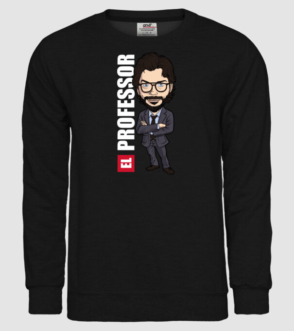 el professor drawing model negru pe tricou