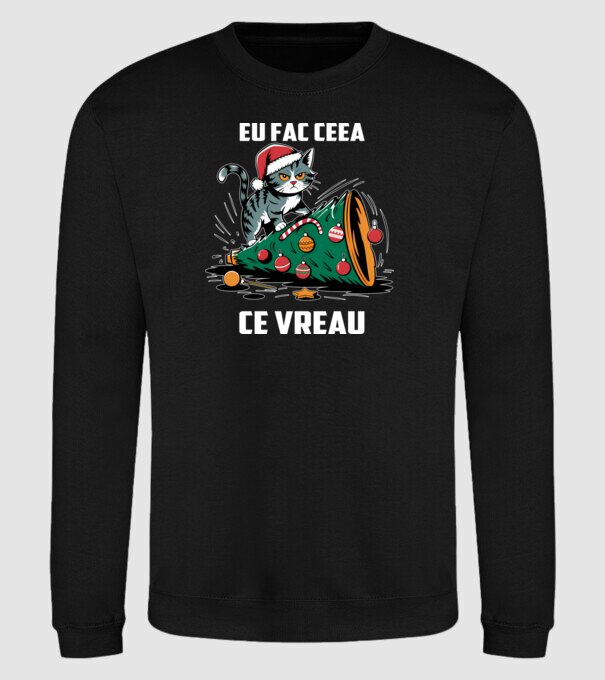 Eu fac ceea ce vreau Negru model negru pe tricou