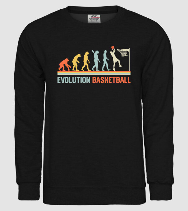 Evolution basketball model negru pe tricou