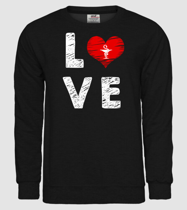 Farmacist love model negru pe tricou