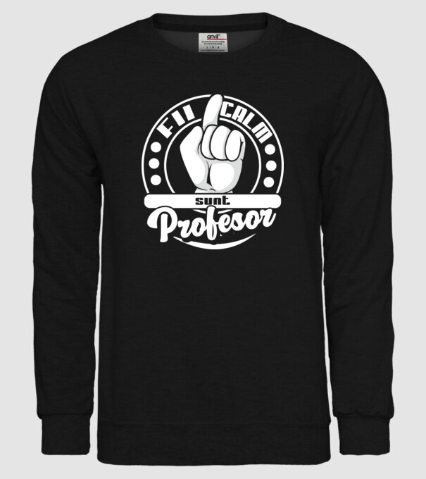 Fii calm.... sunt profesor model negru pe tricou
