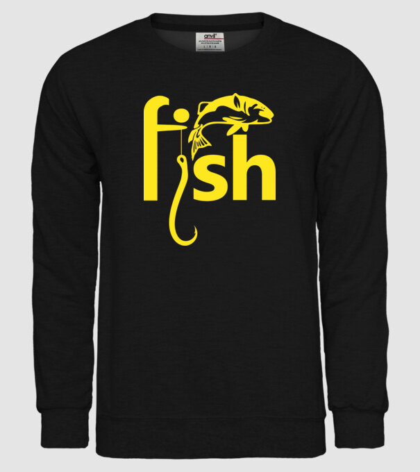 Fish model negru pe tricou