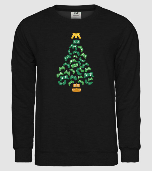 Gamer tree model negru pe tricou