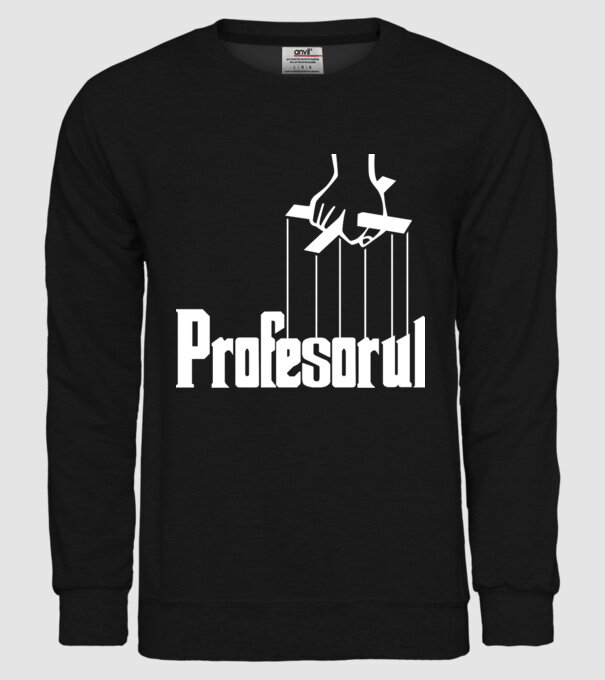 Profesorul model negru pe tricou