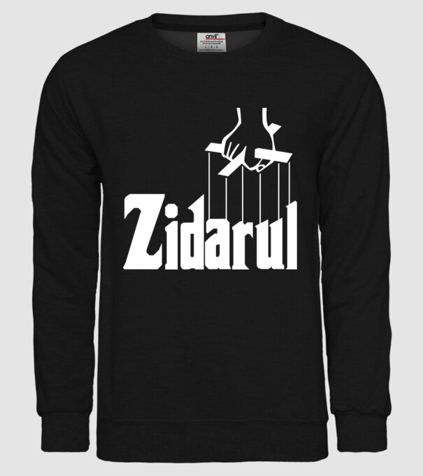 Zidarul model negru pe tricou