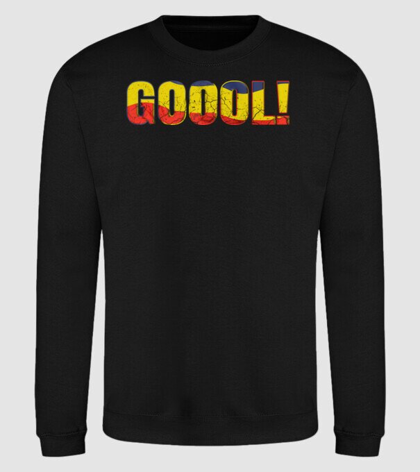 GOOOL model negru pe tricou