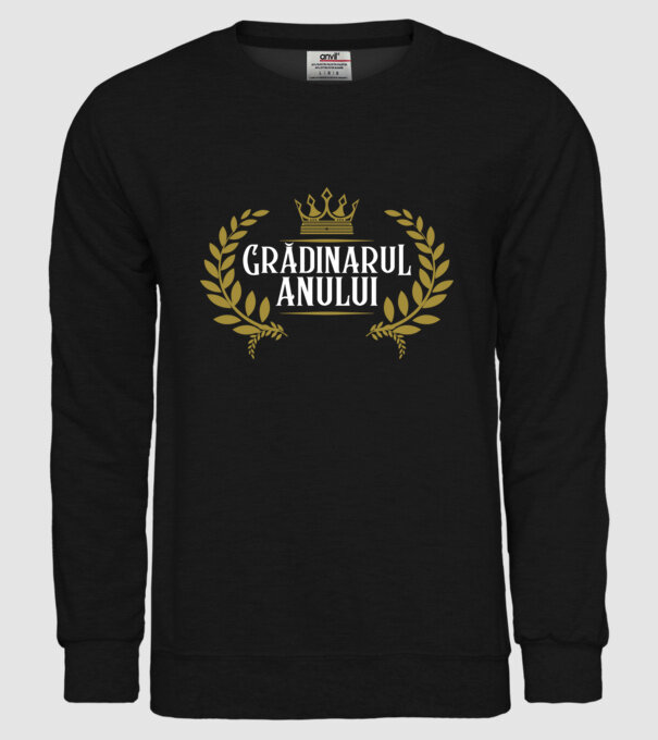 Grădinarul anului model negru pe tricou