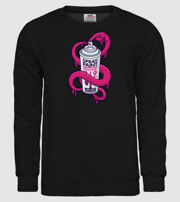 Graffiti model negru pe tricou