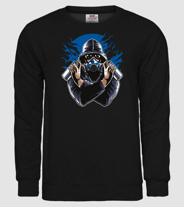 Graffiti model negru pe tricou