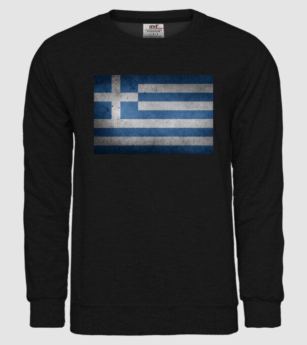 GREECE model negru pe tricou
