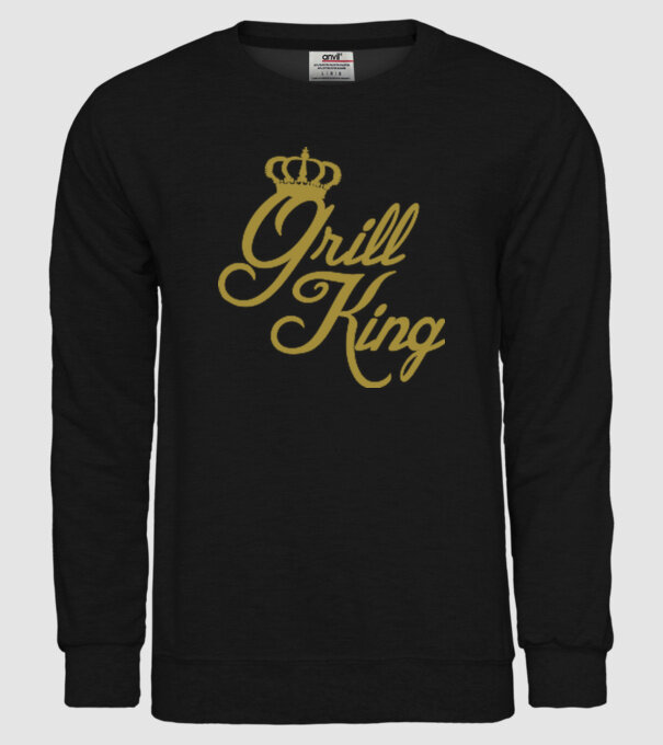 Grill King model negru pe tricou