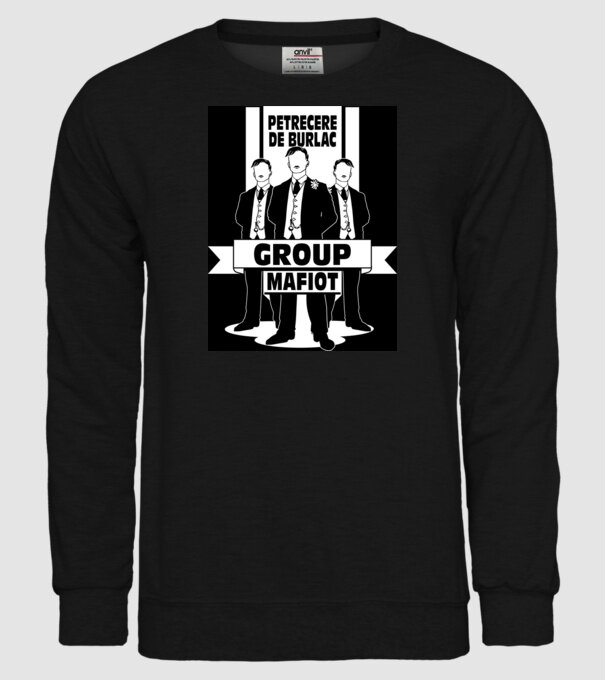 Group Mafiot model negru pe tricou