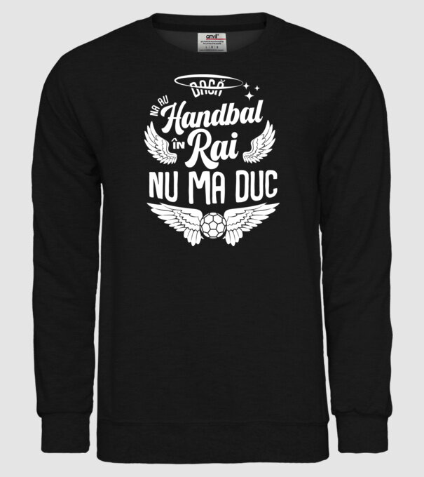 Handbal în Rai model negru pe tricou