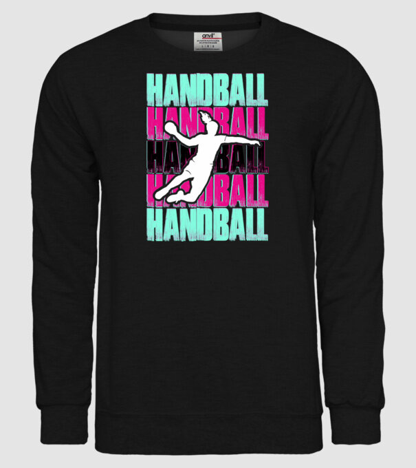 handball model negru pe tricou