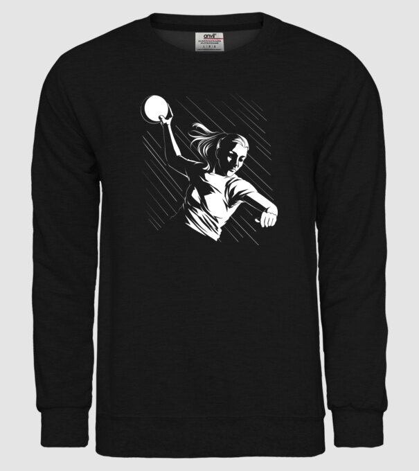 Handballer model negru pe tricou