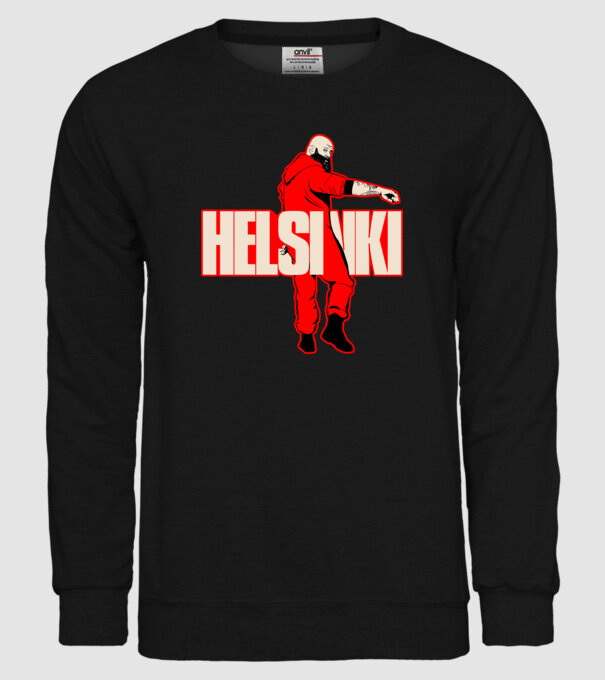 helsinki la casa de papel model negru pe tricou