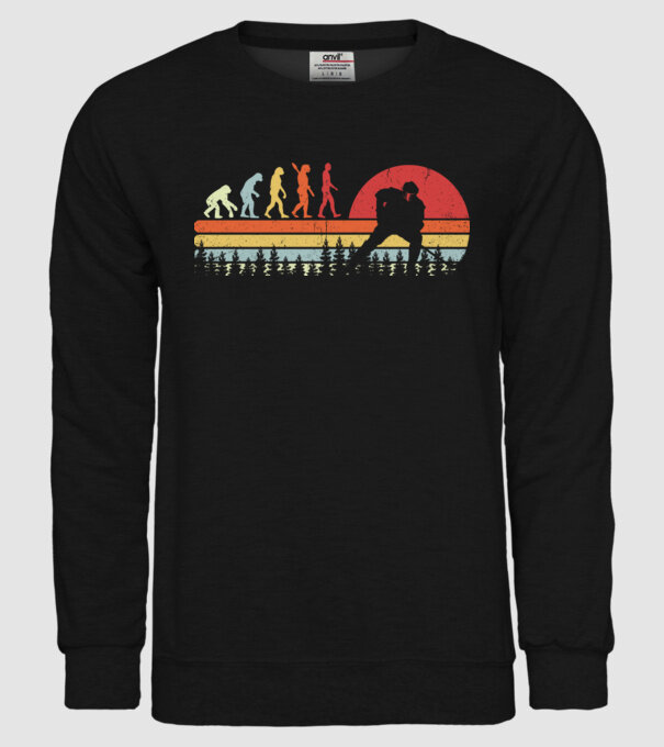 Hockey evolution model negru pe tricou