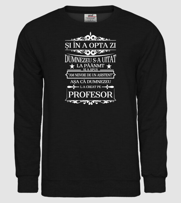 i în a opta zi Dumnezeu s-a uitat la pământ și a spus model negru pe tricou