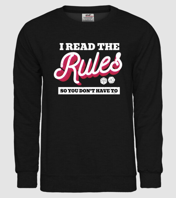 I read the rules s you don't have to simple model negru pe tricou