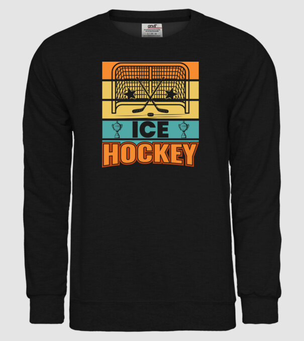 Ice Hockey model negru pe tricou