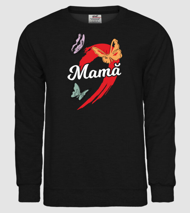 Mamă model negru pe tricou