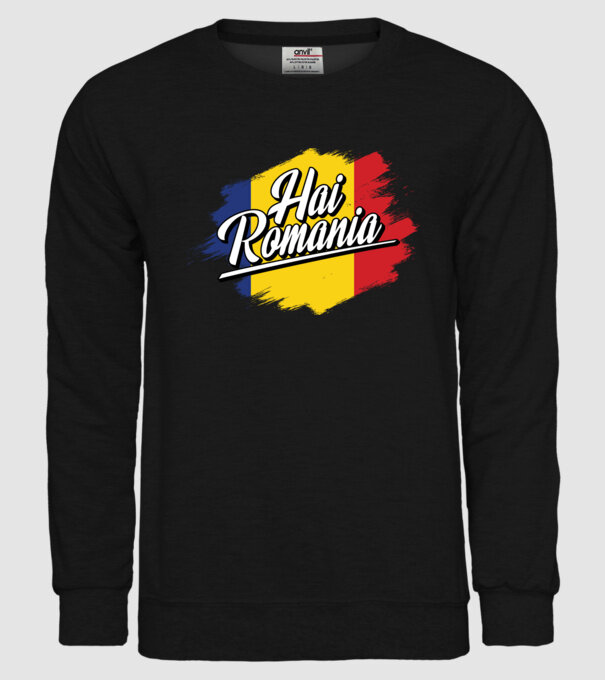 Inscripție cu steag model negru pe tricou