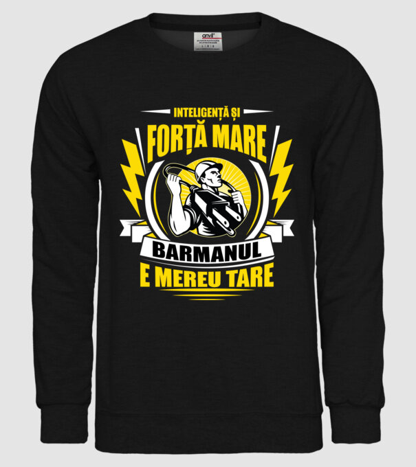 Inteligență și forță mare, electricianul e mereu tare model negru pe tricou